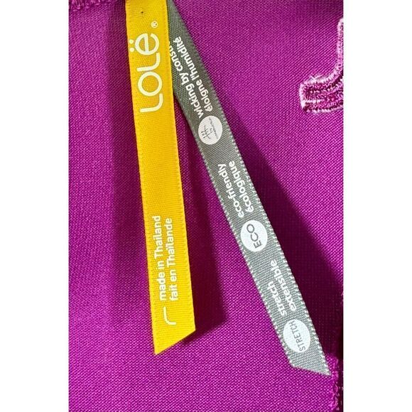 NWOT LOLE Magenta Purple Super Soft Stretch Jersey Knit Sophie Midi Dress Large - Picture 4 of 9